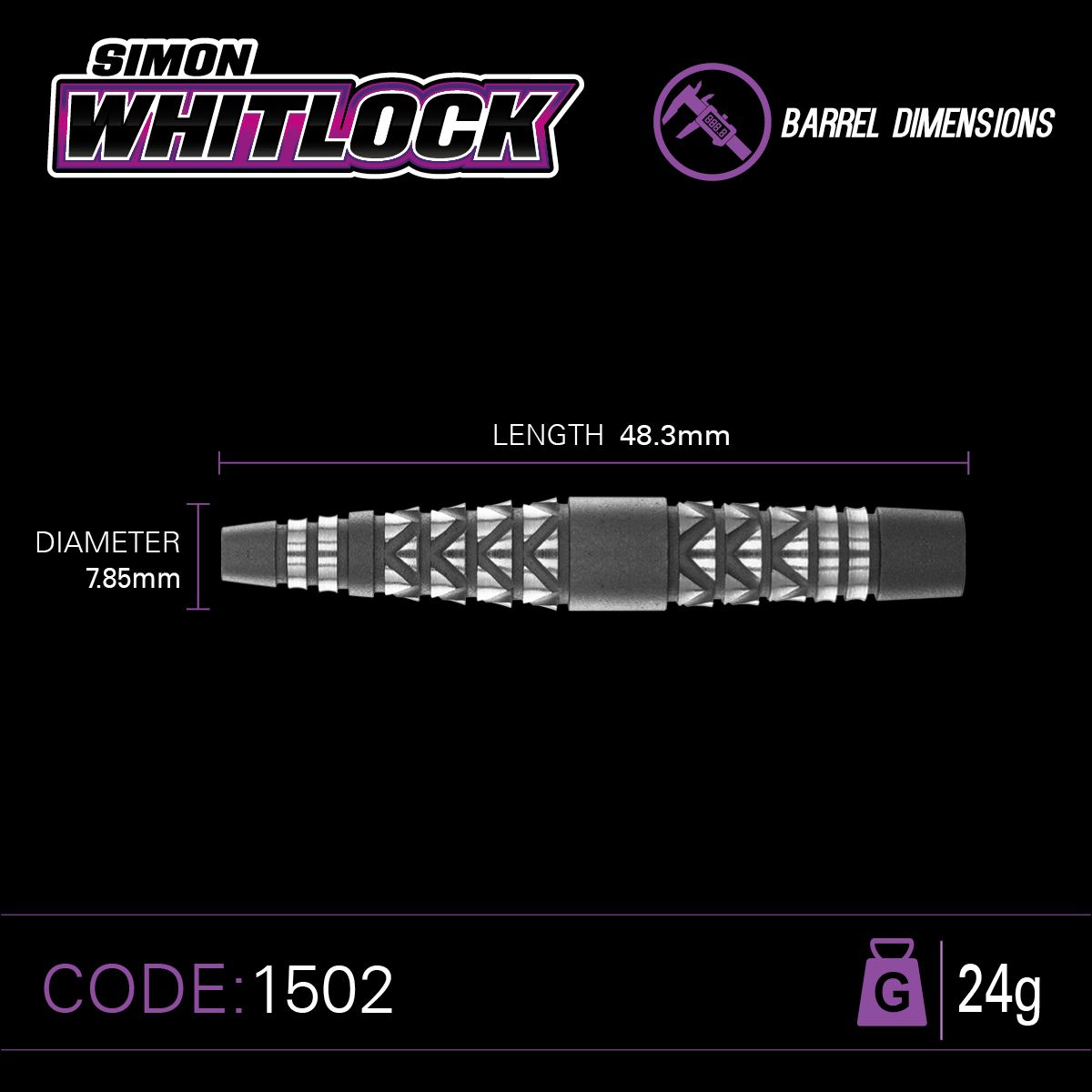 Winmau Simon Whitlock Atomised 90% - 25g