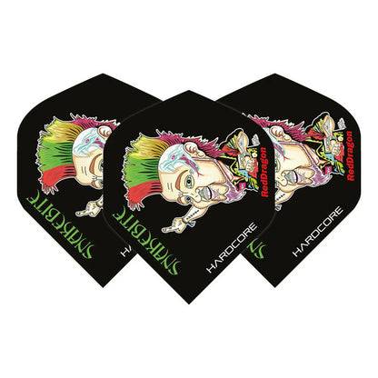 Red Dragon Peter Wright Snakebite Hardcore Cartoon Dart Flights