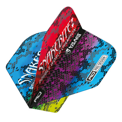 Red Dragon Peter Wright Green & Blue Yin Yang Dart Flights