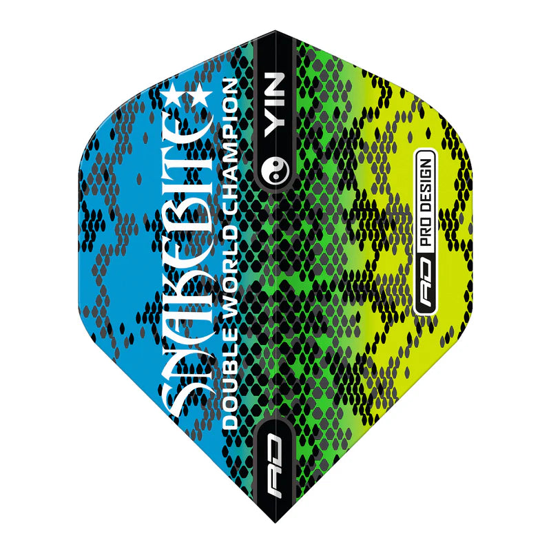 Red Dragon Peter Wright Green & Blue Yin Yang Dart Flights