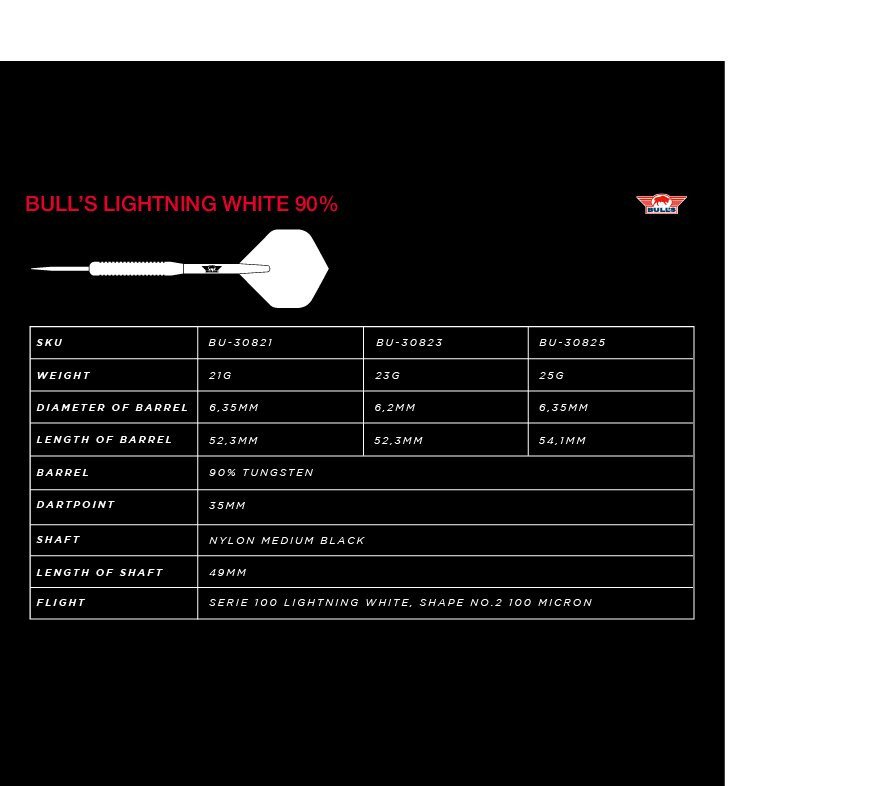 Bull's Lightning White 90% - 23g