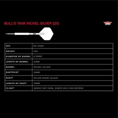 Bull's Tank Nickel Silver - 22g