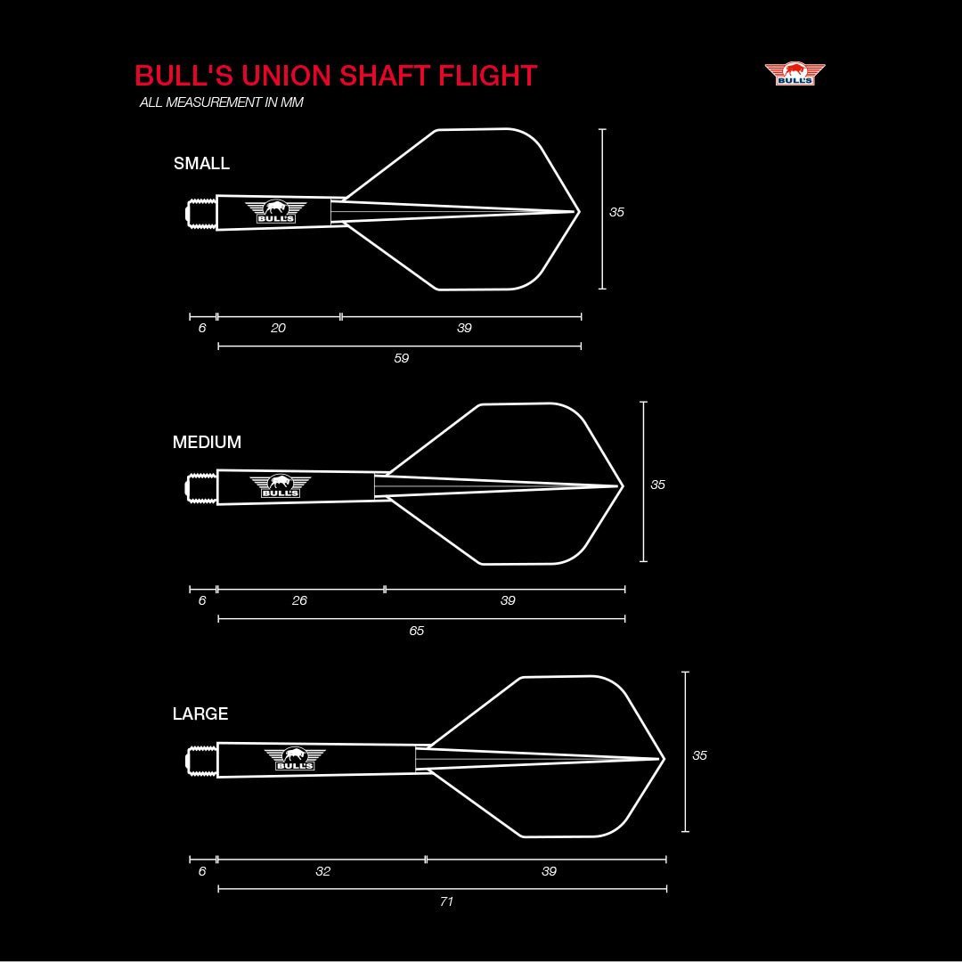 Bull's Union Flight System  - Black Small